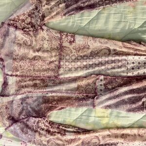 Rue21 Purple and Cream Paisley Bodysuit